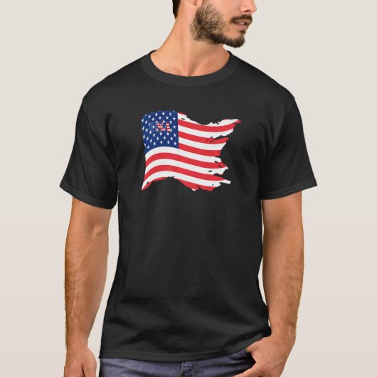 USA Patriotic American Flag For Men Women Kids Boy T-Shirt (Vorderseite)