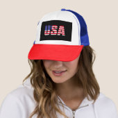 USA Patriotic American Flag for Men Women Kids Boy Truckerkappe (Beispiel)