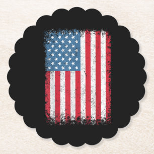 USA Patriotic American Flag for Men Women Kids Boy Untersetzer