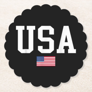 USA Patriotic American Flag for Men Women Kids Boy Untersetzer