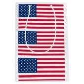 USA Patriotic American Flag Gift Bag Mittlere Geschenktüte (Vorderseite)