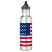 USA Patriotic American Flag Streifen Water Flasche Trinkflasche (Links)