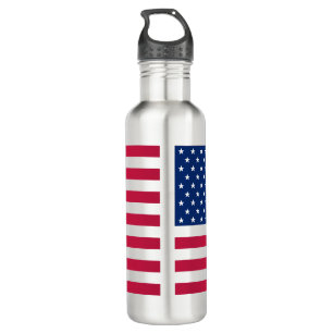 USA Patriotic American Flag Streifen Water Flasche Trinkflasche