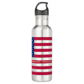 USA Patriotic American Flag Streifen Water Flasche Trinkflasche (Vorderseite)