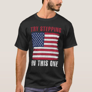 USA Patriotic American Flag Versuch, diesen Schrit T-Shirt