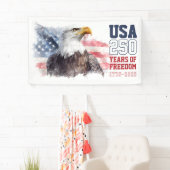 USA Patriotic America's 250th Anniversary Party Banner (Insitu)
