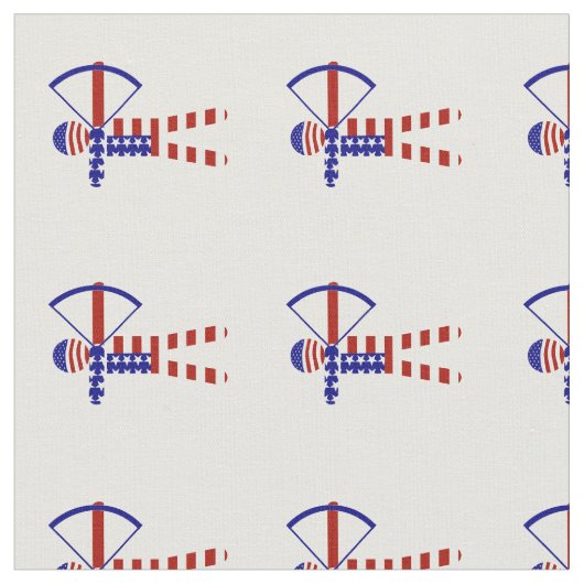 USA Patriotic ARCHERY Stoff (Nahaufnahme)