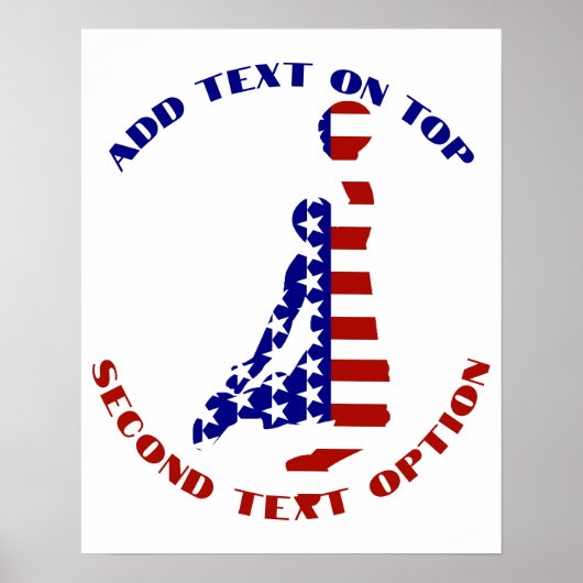 USA Patriotic BASKETBALL Poster (Vorne)