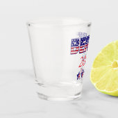 USA Patriotic Bernie 2020 Schnapsglas (Links)