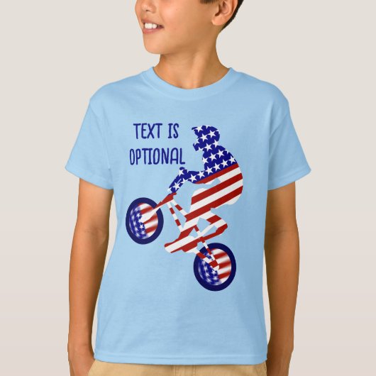 USA Patriotic Biking BMX T-Shirt (Vorderseite)