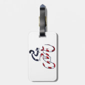 USA Patriotic Biking CYCLING Gepäckanhänger (Rückseite vertikal)