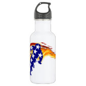 USA Patriotic BMX / DIRT BIKING Trinkflasche (Vorderseite)