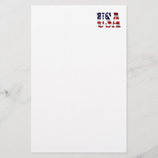 USA Patriotic Briefpapier (Vorderseite)