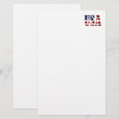 USA Patriotic Briefpapier (Vorne/Hinten)