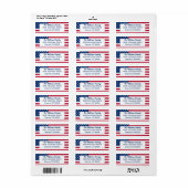 USA Patriotic Country American Flag Red White Blue (Vorne)