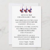 USA Patriotic Deko Weihnachts-Einladung Einladung (Rückseite)