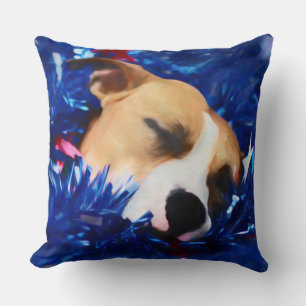 USA Patriotic Dog American Pit Bull Terrier Kissen