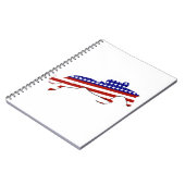 USA Patriotic Equestrian Notizblock (Linke Seite)