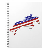 USA Patriotic Equestrian Notizblock (Vorderseite)