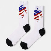 USA Patriotic Equestrian  Socken (Linkes Detail)