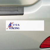 USA Patriotic Fencing En Garde Sports Autoaufkleber (Auf Auto)