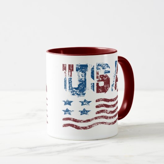 USA Patriotic Flag Tasse (VorderseiteRechts)