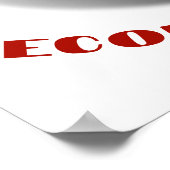 USA Patriotic Football Sports Poster (Ecke)