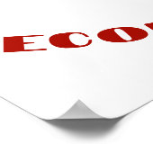 USA Patriotic Football Sports Poster (Ecke)