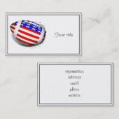 USA Patriotic Football Sports Visitenkarte (Vorne/Hinten)