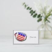 USA Patriotic Football Sports Visitenkarte (Stehend Vorderseite)