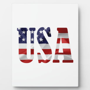 USA Patriotic Fotoplatte