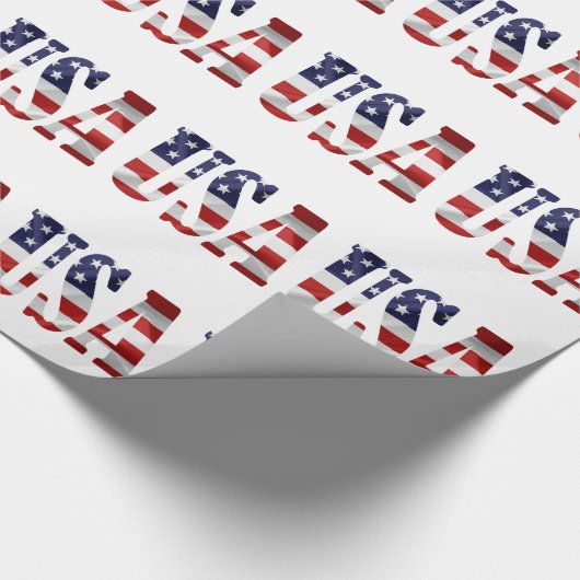 USA Patriotic Geschenkpapier (Ecke)