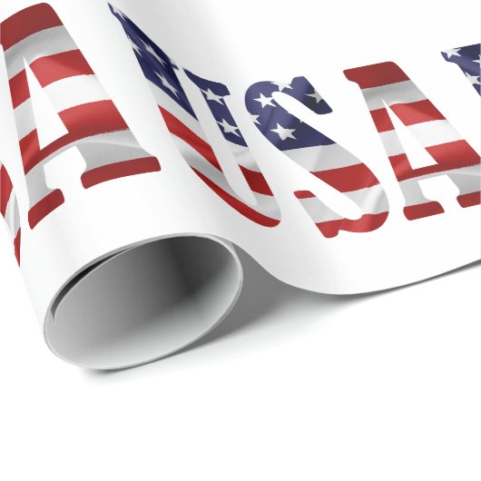 USA Patriotic Geschenkpapier (Rolleneckpunkt)