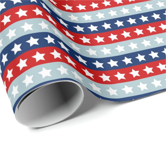 USA Patriotic Geschenkpapier (Rolleneckpunkt)