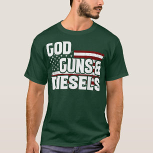 USA Patriotic God Guns and Diesel American Flag F T-Shirt