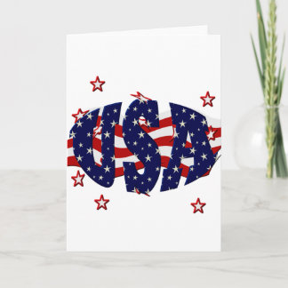 USA-Patriotic Karte