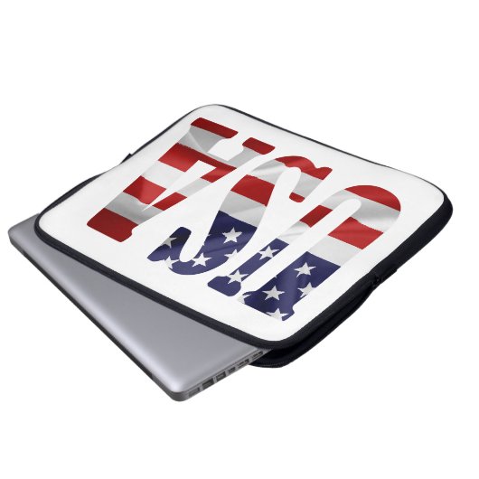USA Patriotic Laptopschutzhülle (Vorne Knopf)