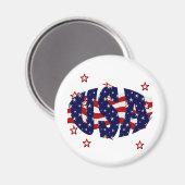 USA-Patriotic Magnet (Vorderseite/Rückseite)