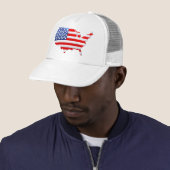 USA Patriotic Map Flag Truckerkappe (Beispiel)