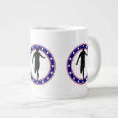 USA Patriotic MARATHON / RELAU RUN Jumbo-Tasse (Vorderseite Rechts)