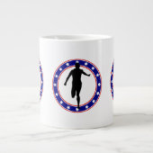 USA Patriotic MARATHON / RELAU RUN Jumbo-Tasse (Vorderseite)