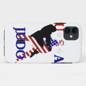 USA Patriotic Martial Arts JUDO Case-Mate iPhone Hülle (Rückseite (Horizontal))