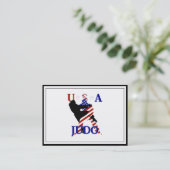 USA Patriotic Martial Arts JUDO Visitenkarte (Stehend Vorderseite)
