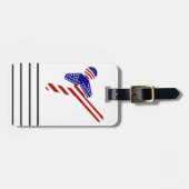 USA Patriotic Martial Arts TAEKWONDO Gepäckanhänger (Vorderseite horizontal)