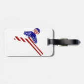 USA Patriotic Martial Arts TAEKWONDO Gepäckanhänger (Rückseite horizontal)