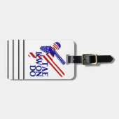 USA Patriotic Martial Arts TAEKWONDO Gepäckanhänger (Vorderseite horizontal)