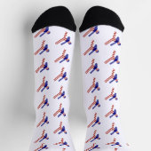 USA Patriotic Martial Arts TAEKWONDO Socken (Oben)