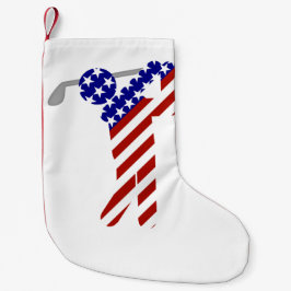 USA Patriotic MEN'S GOLF Kleiner Weihnachtsstrumpf