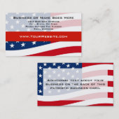 USA Patriotic Modern Waage Flag Business Cards Visitenkarte (Vorne/Hinten)