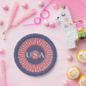 USA Patriotic Paper Plate Pappteller (Party)